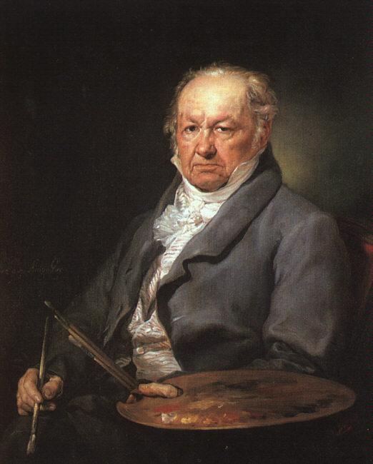 Vicente Lopez Portrait of Francisco de Goya oil painting image